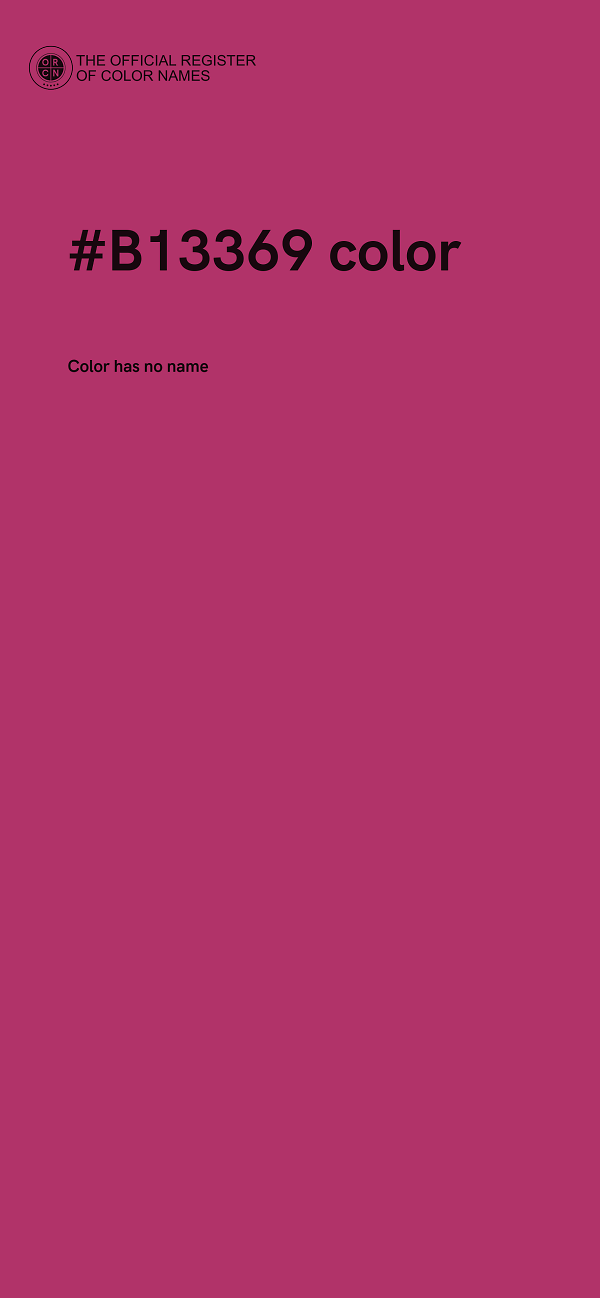 #B13369 color image
