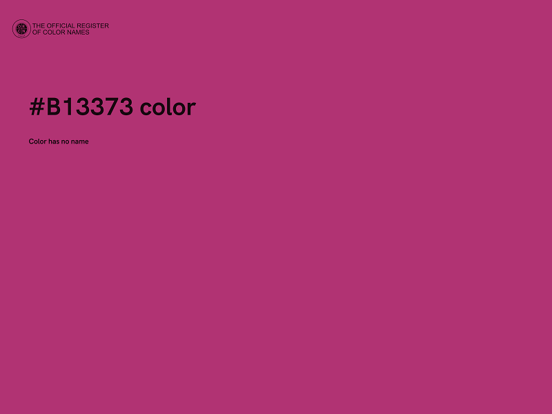 #B13373 color image
