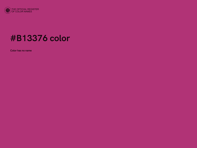 #B13376 color image