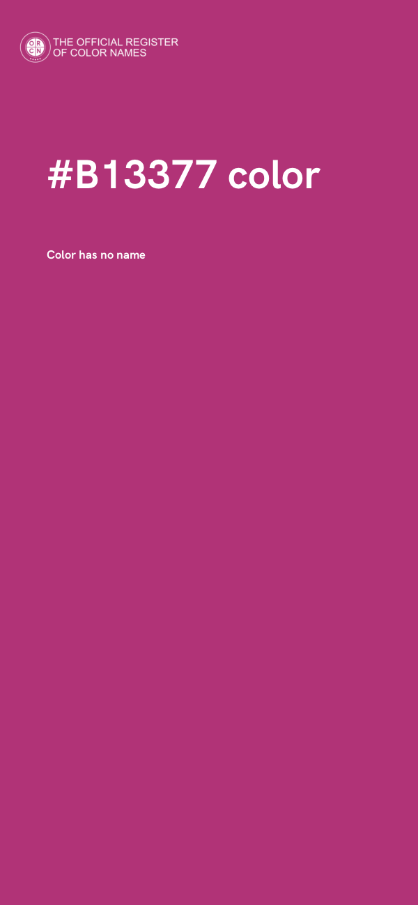 #B13377 color image