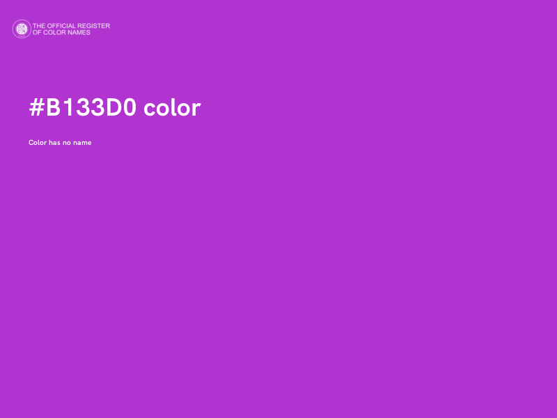 #B133D0 color image