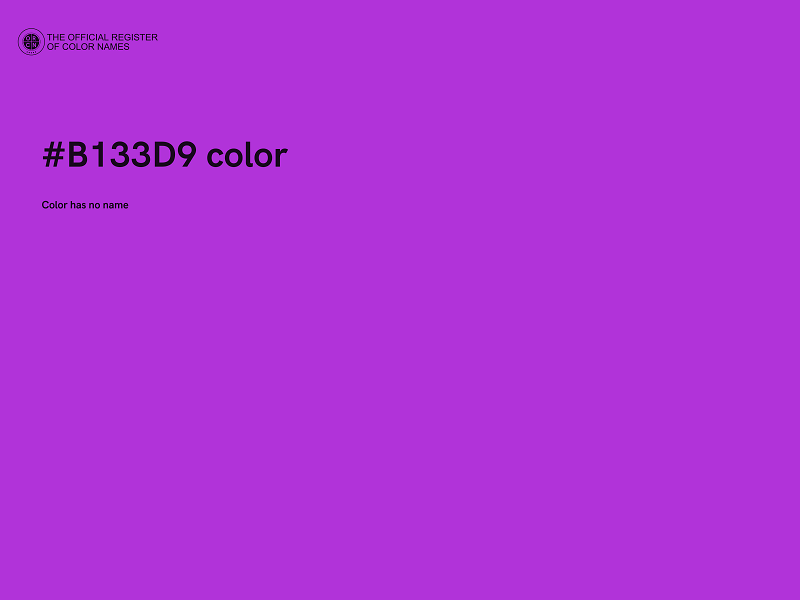 #B133D9 color image