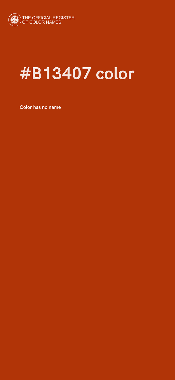 #B13407 color image