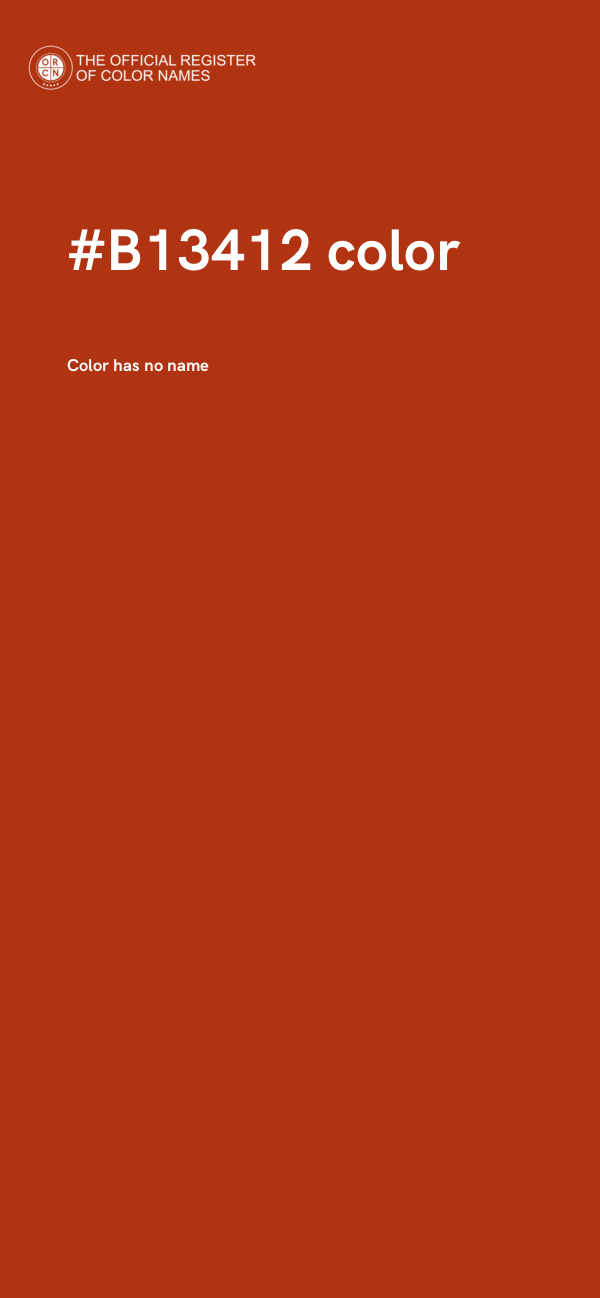 #B13412 color image