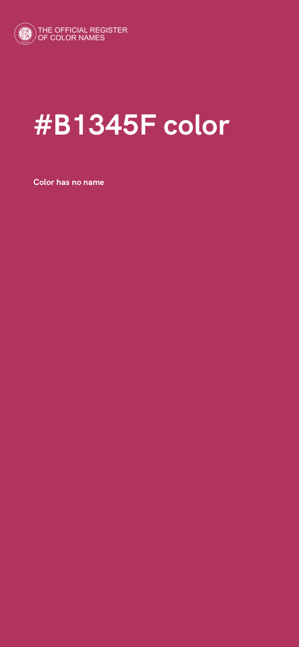 #B1345F color image