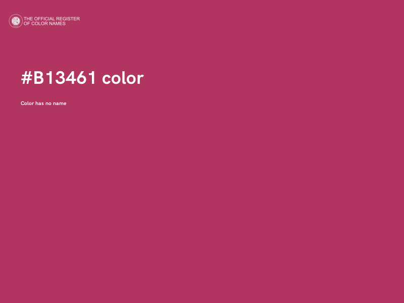 #B13461 color image