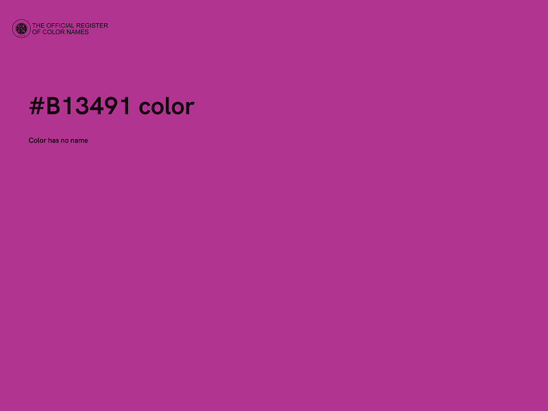 #B13491 color image