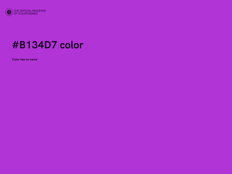#B134D7 color image