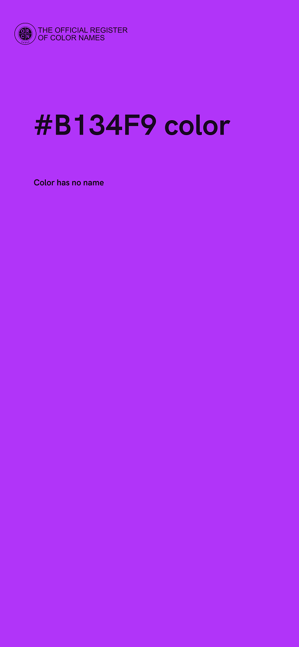 #B134F9 color image