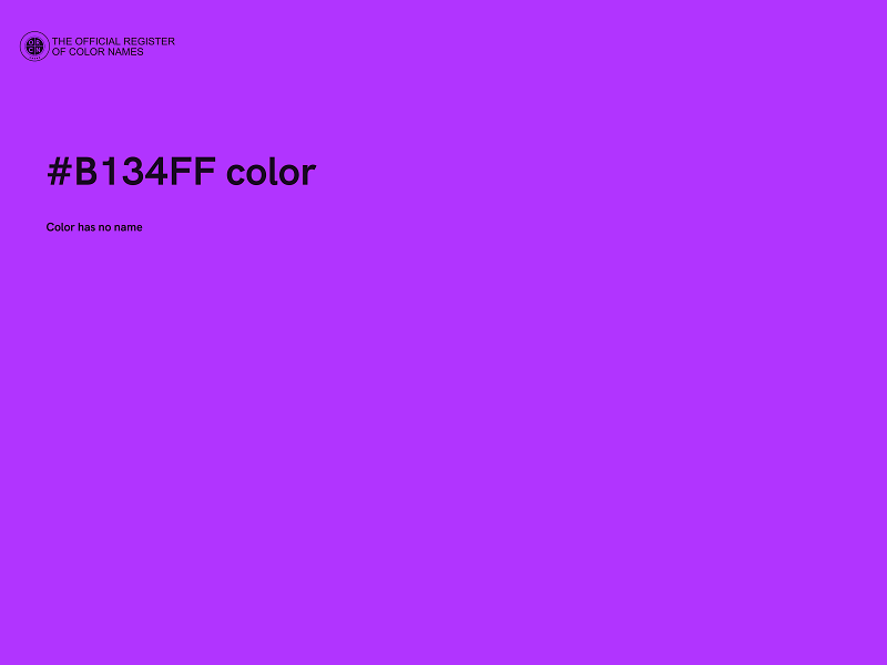 #B134FF color image