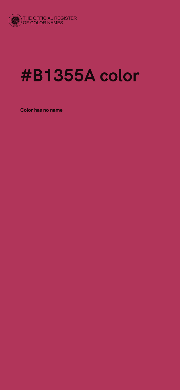 #B1355A color image