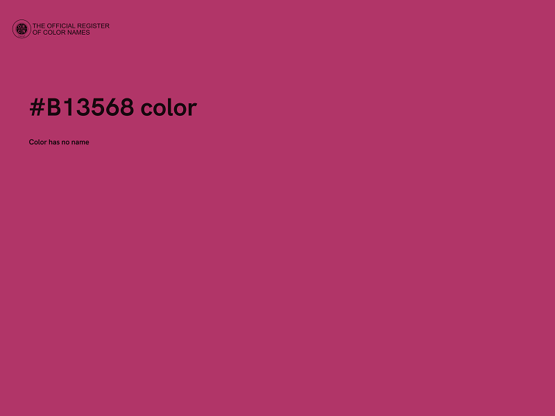 #B13568 color image