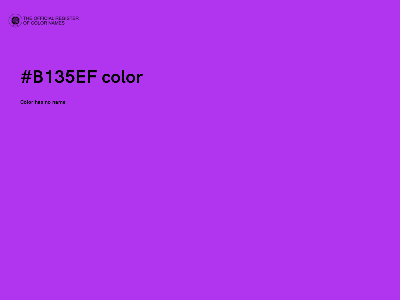 #B135EF color image