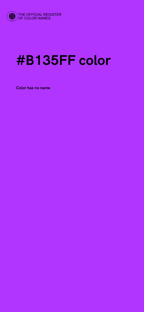 #B135FF color image