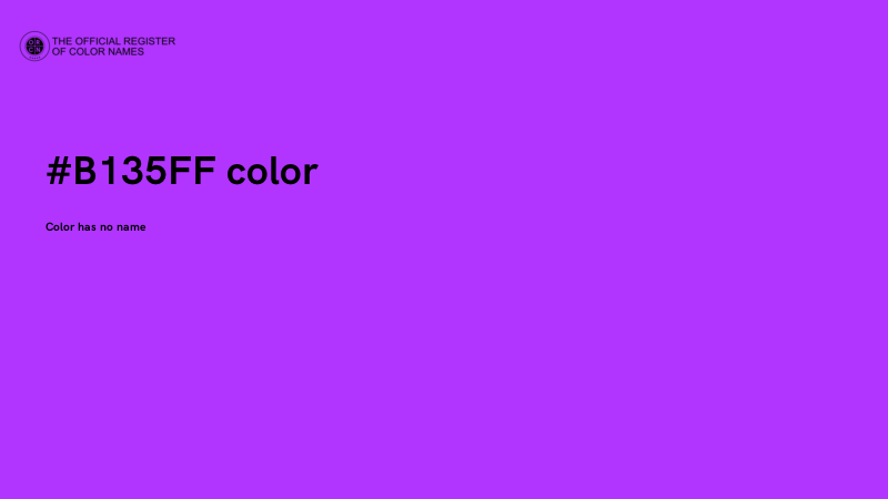 #B135FF color image