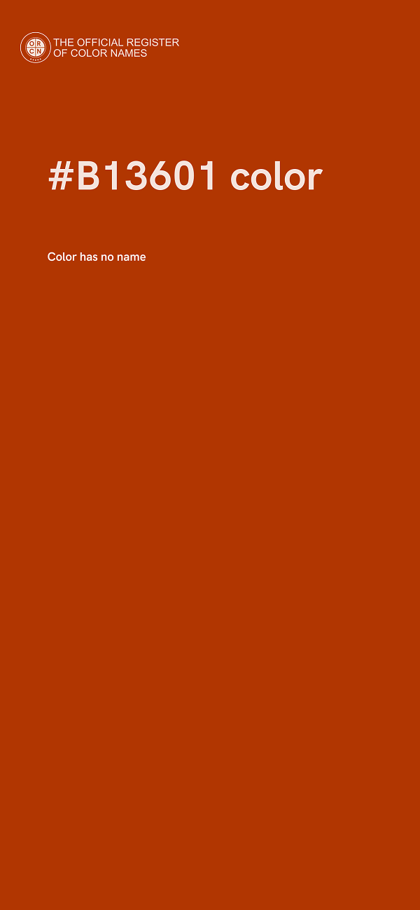 #B13601 color image