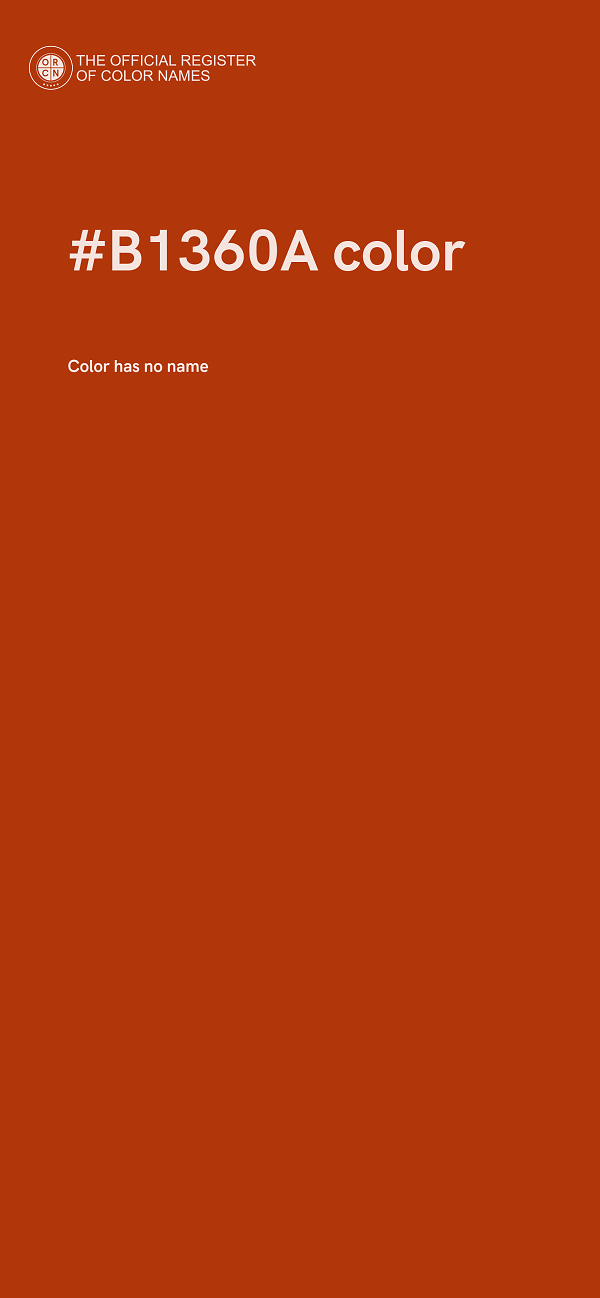 #B1360A color image
