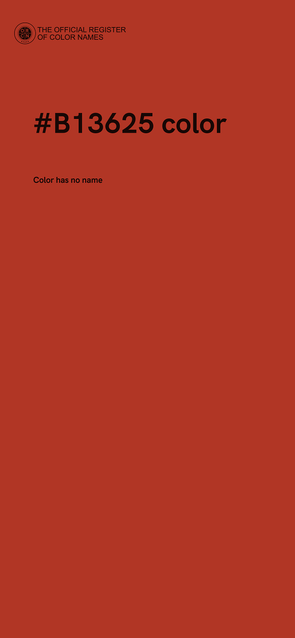 #B13625 color image
