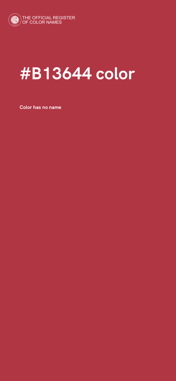 #B13644 color image