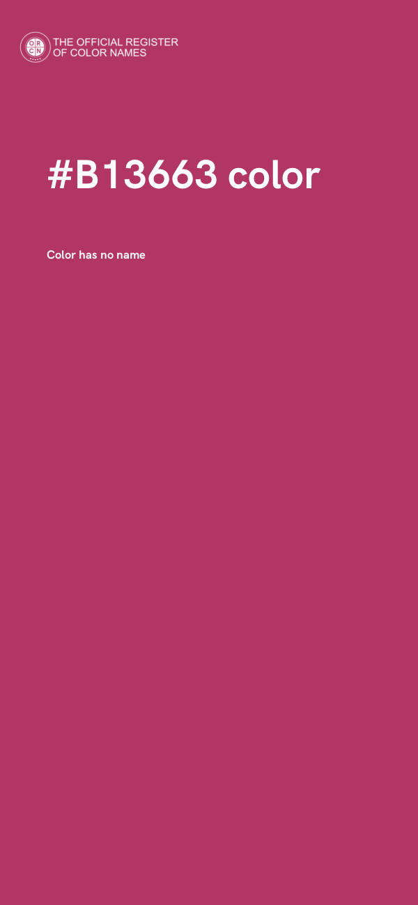 #B13663 color image