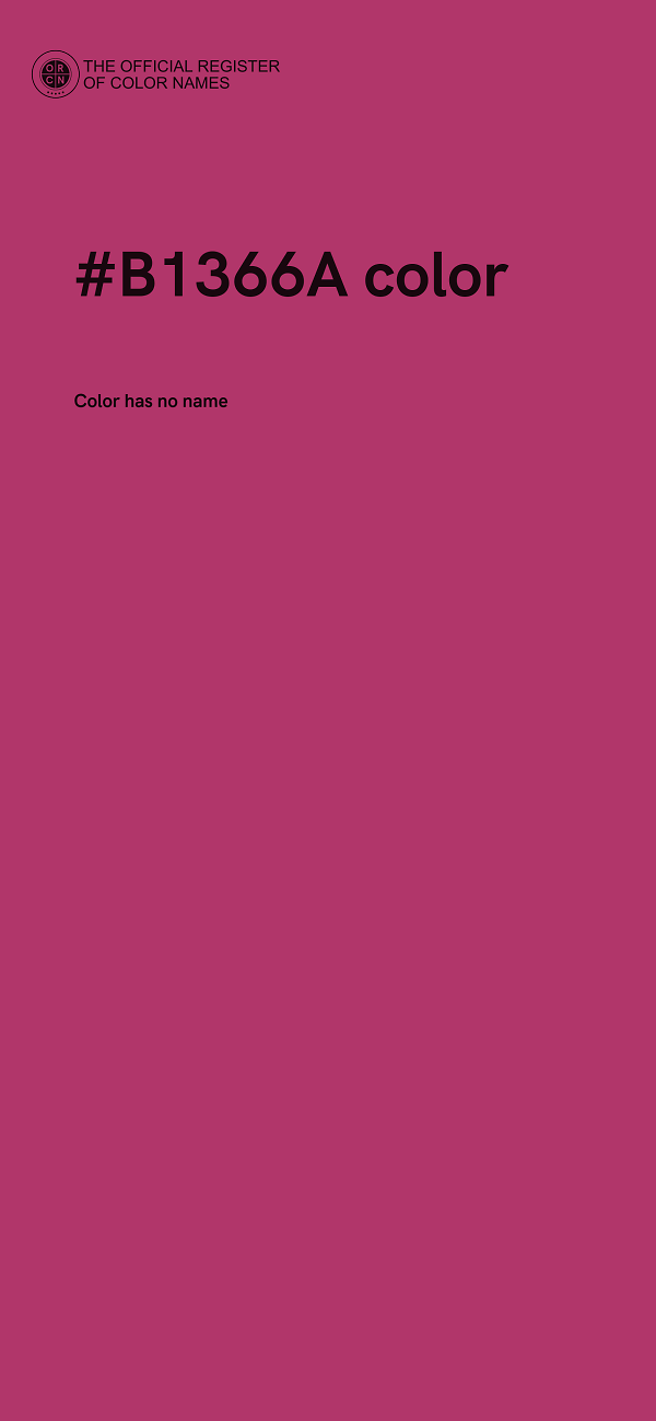 #B1366A color image
