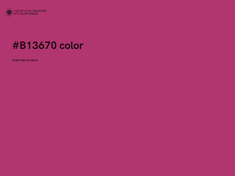 #B13670 color image