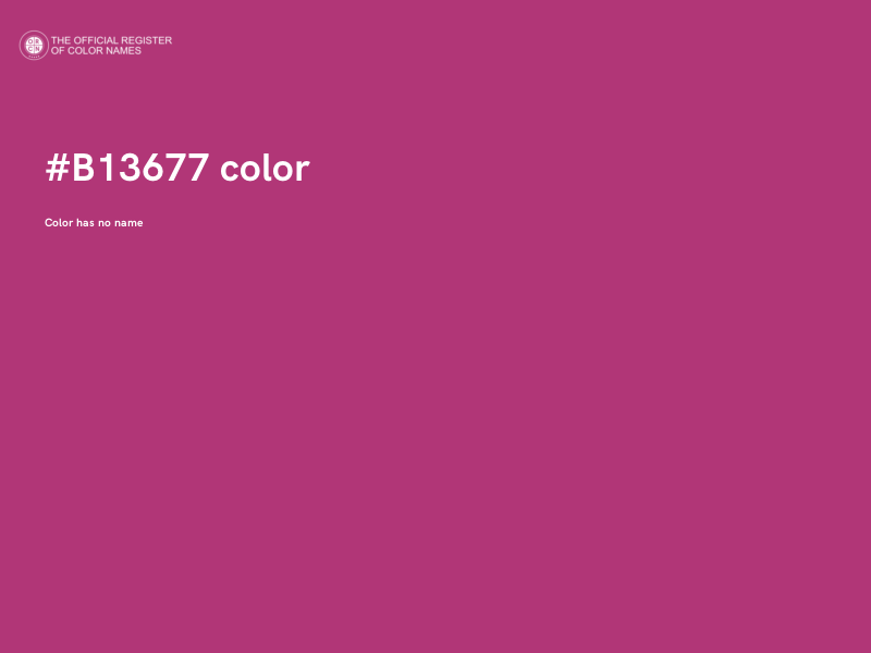 #B13677 color image