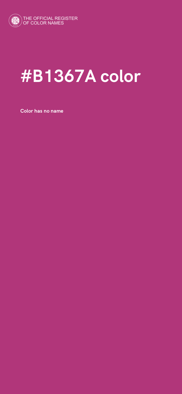 #B1367A color image