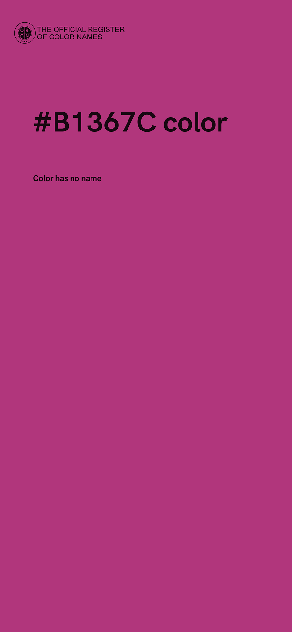 #B1367C color image