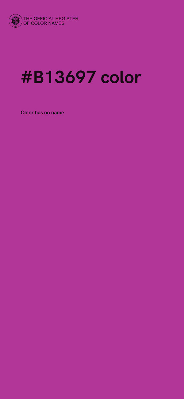 #B13697 color image