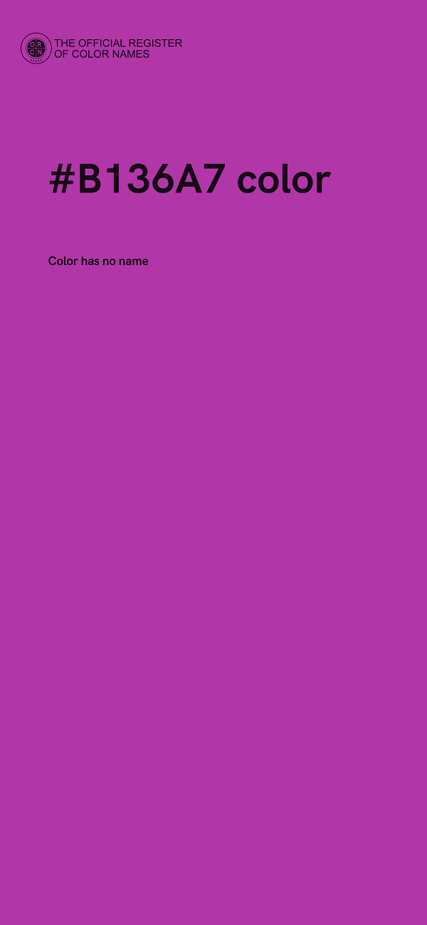 #B136A7 color image