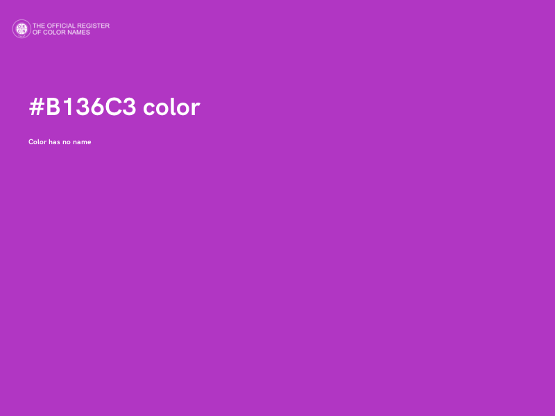 #B136C3 color image