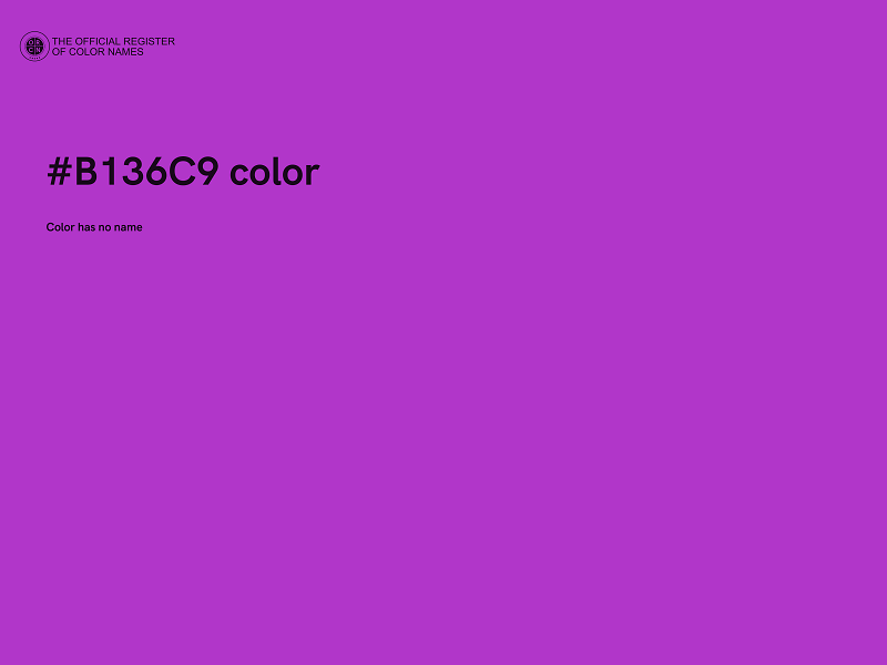 #B136C9 color image
