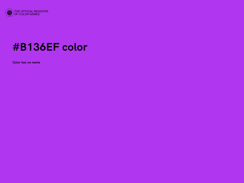 #B136EF color image