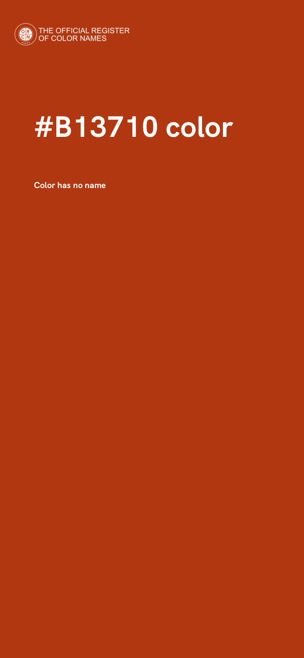 #B13710 color image
