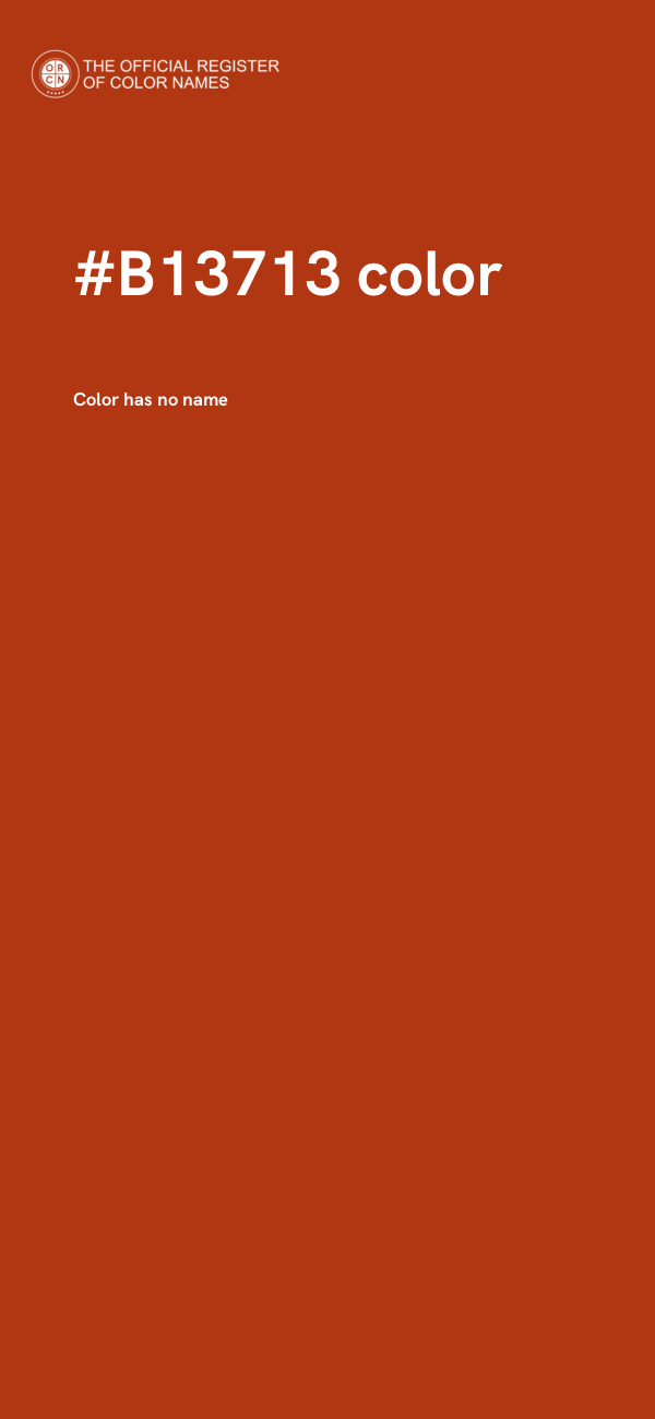 #B13713 color image
