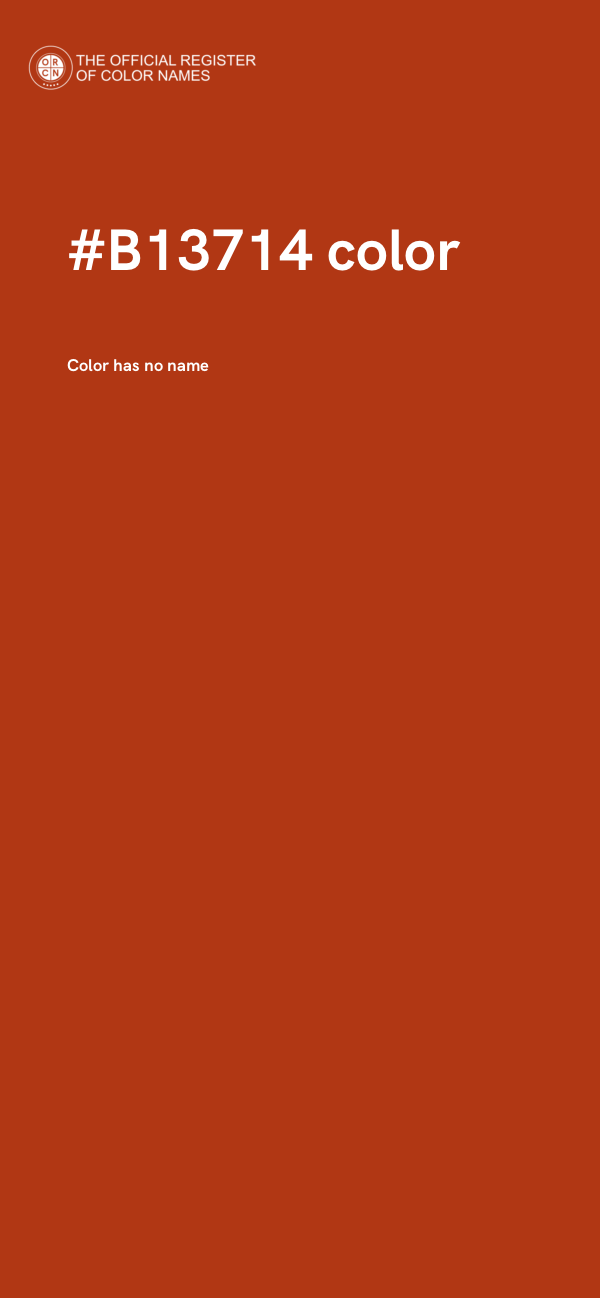 #B13714 color image