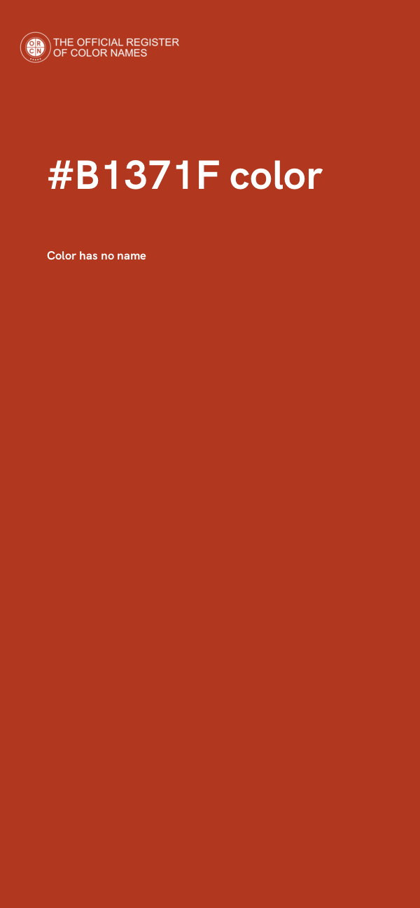#B1371F color image