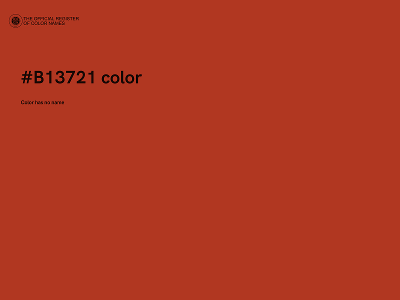 #B13721 color image