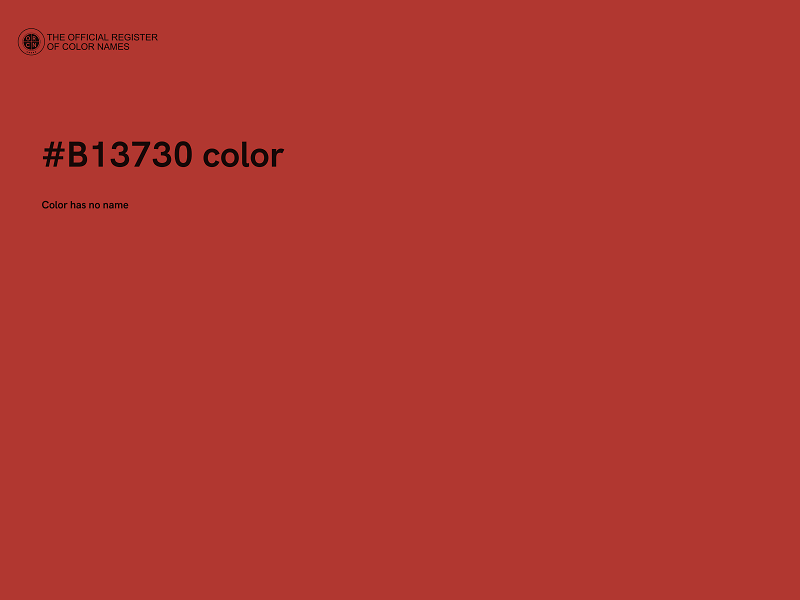 #B13730 color image