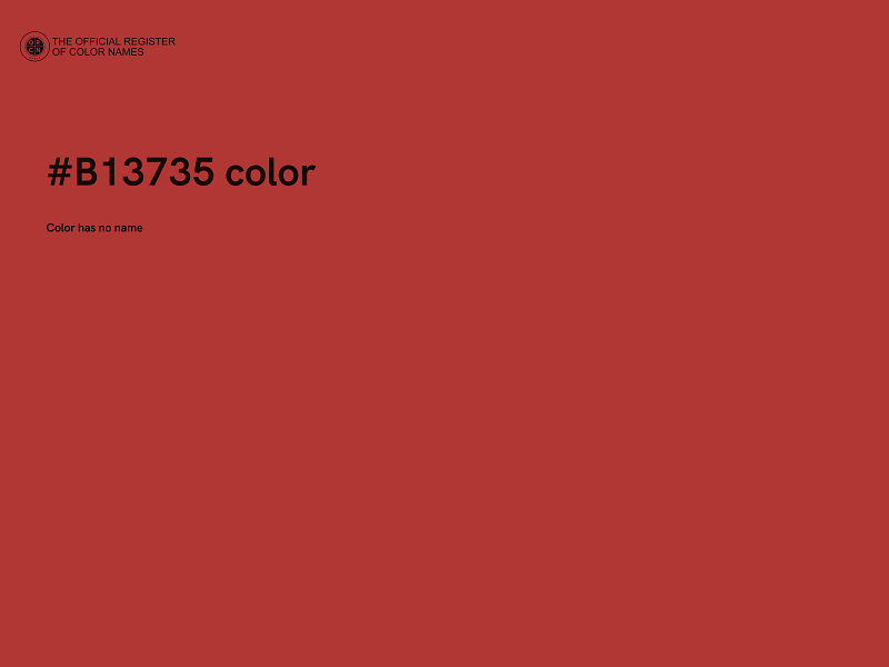 #B13735 color image