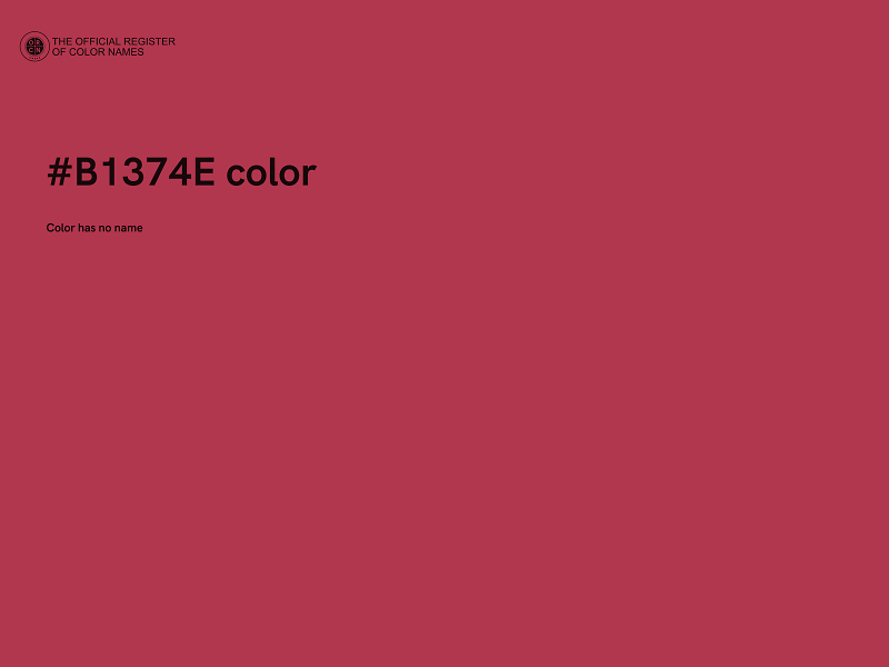 #B1374E color image