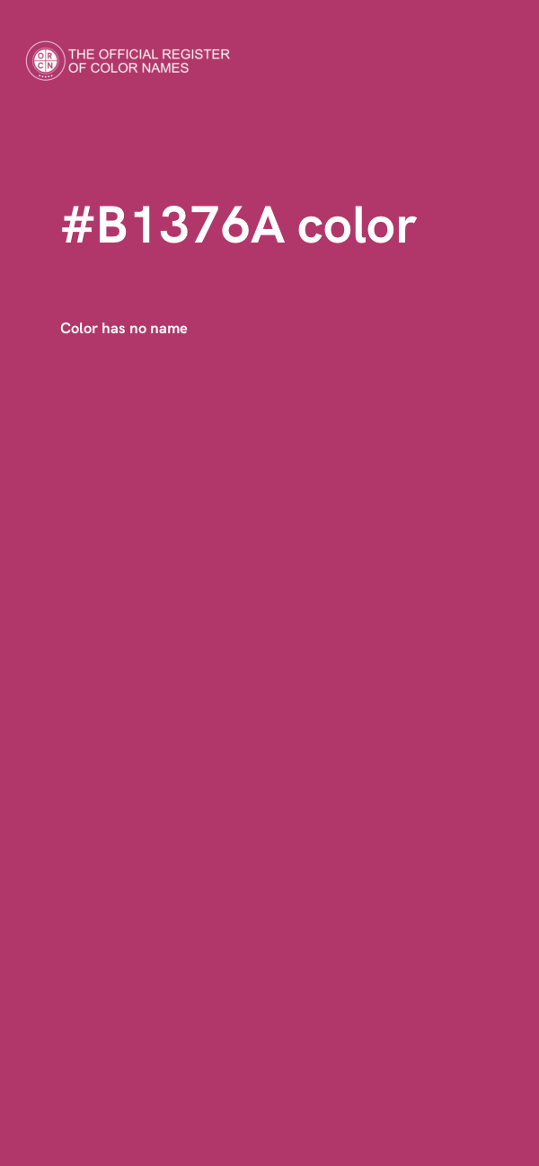 #B1376A color image