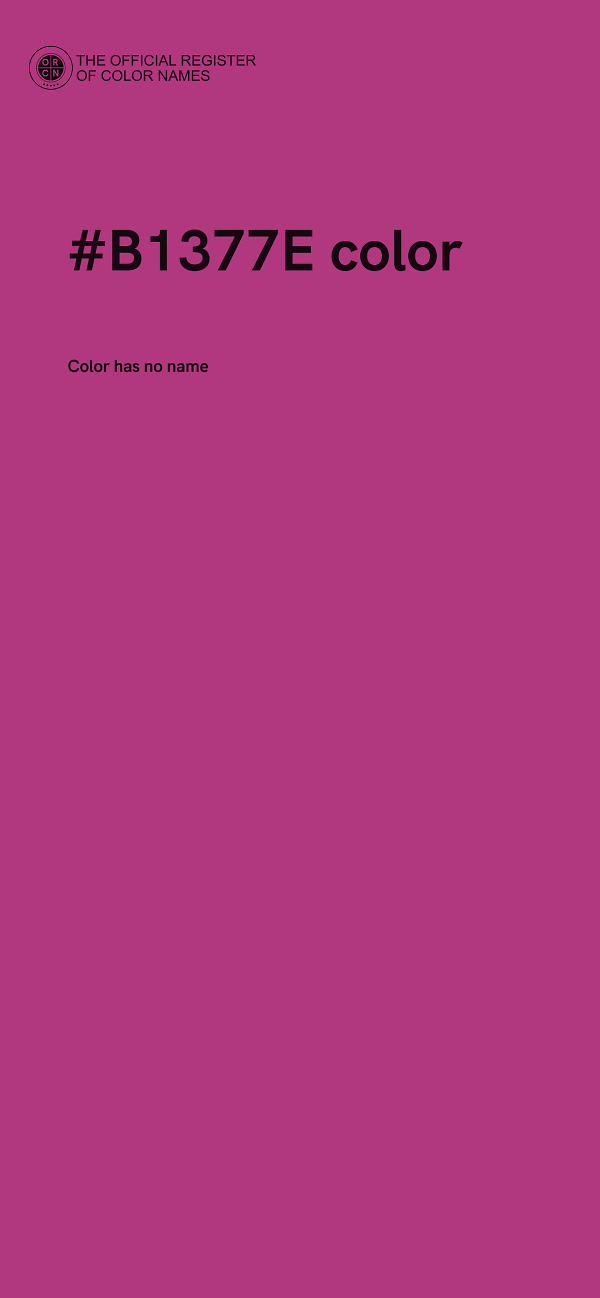 #B1377E color image