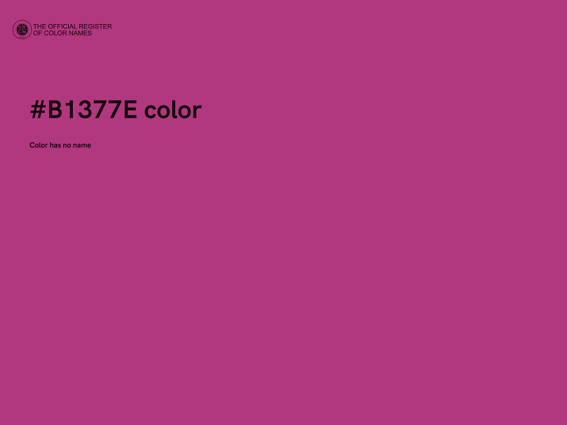 #B1377E color image