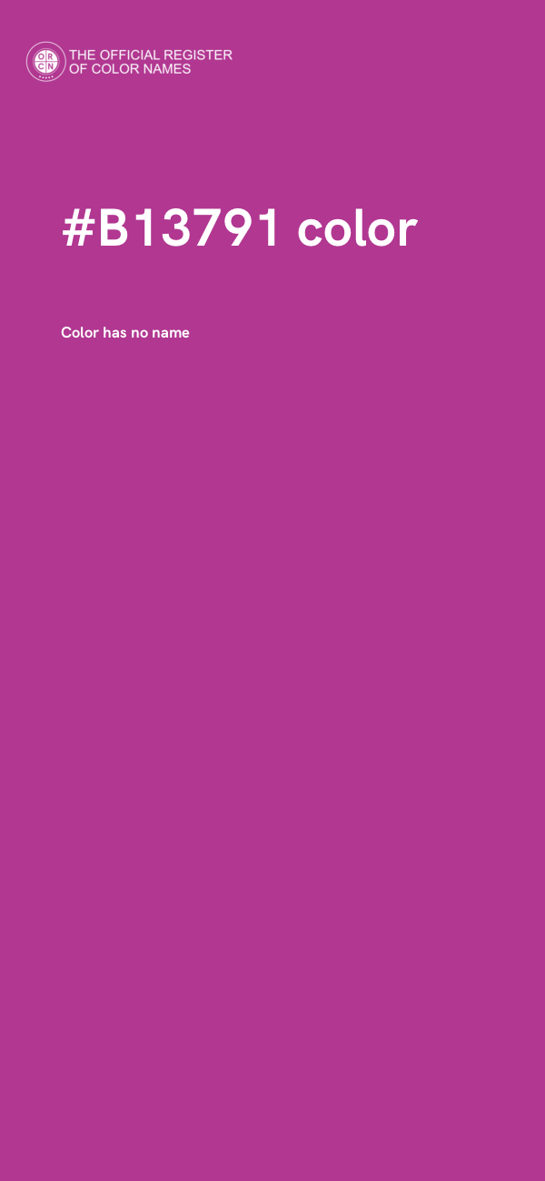 #B13791 color image