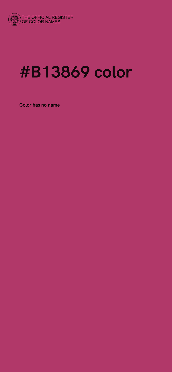 #B13869 color image