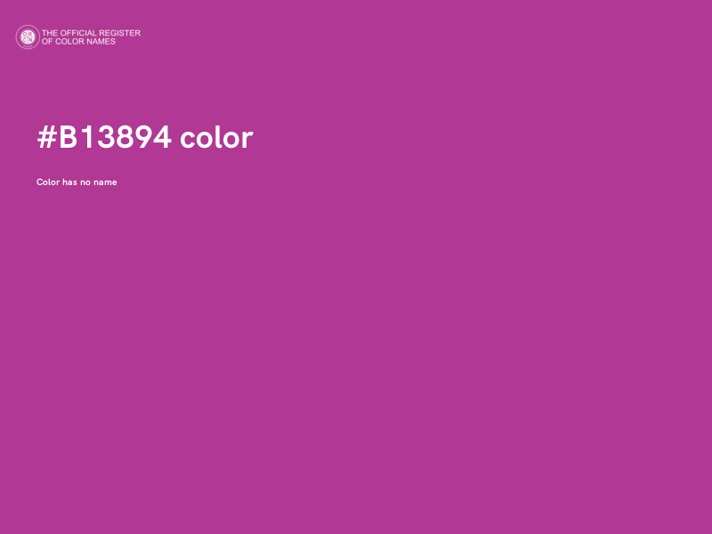 #B13894 color image