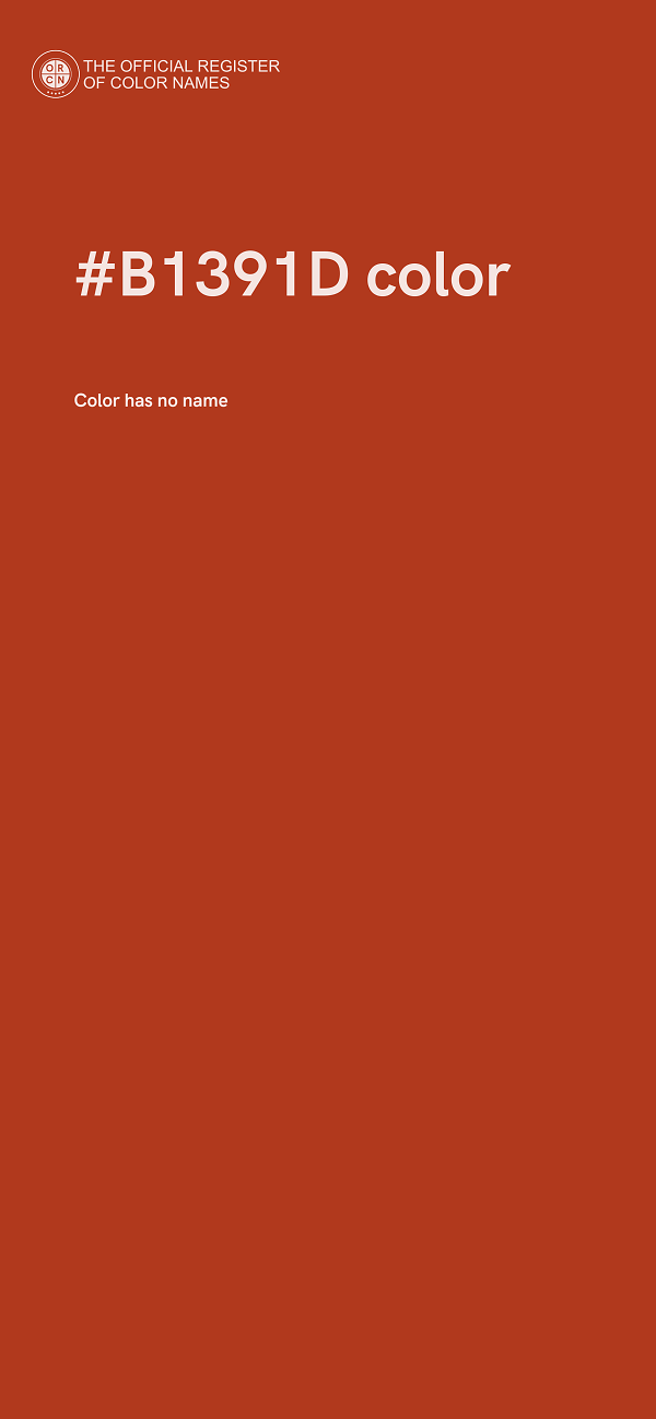 #B1391D color image