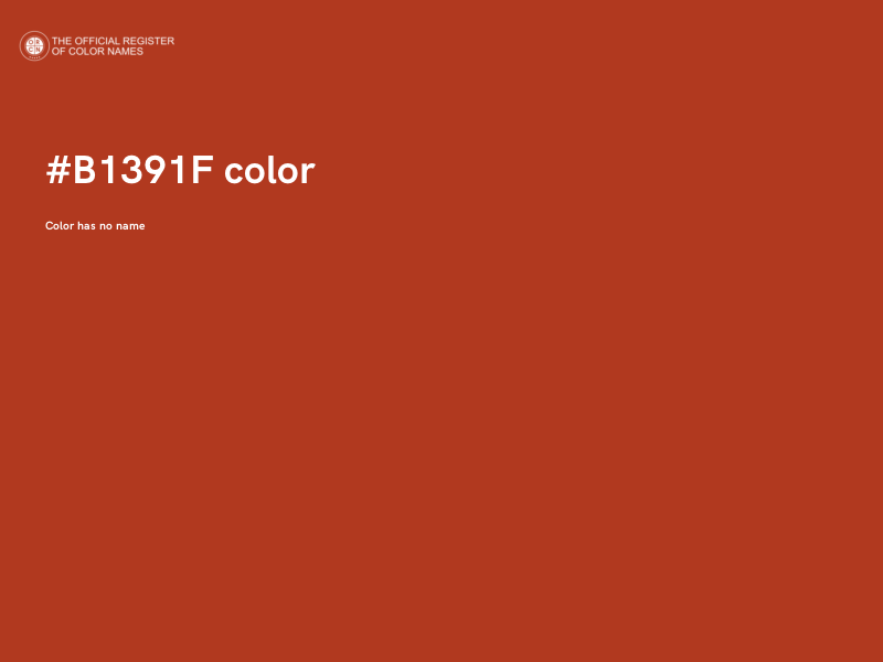 #B1391F color image